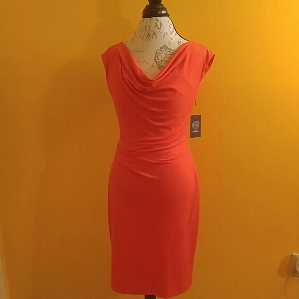 Vince Camuto Burnt Orange Dress
